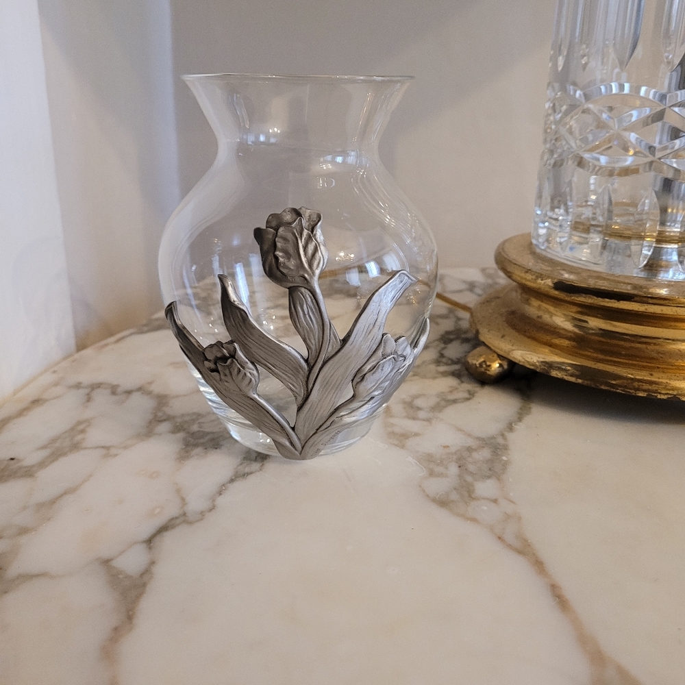 Seagull Pewter Tulip Vase